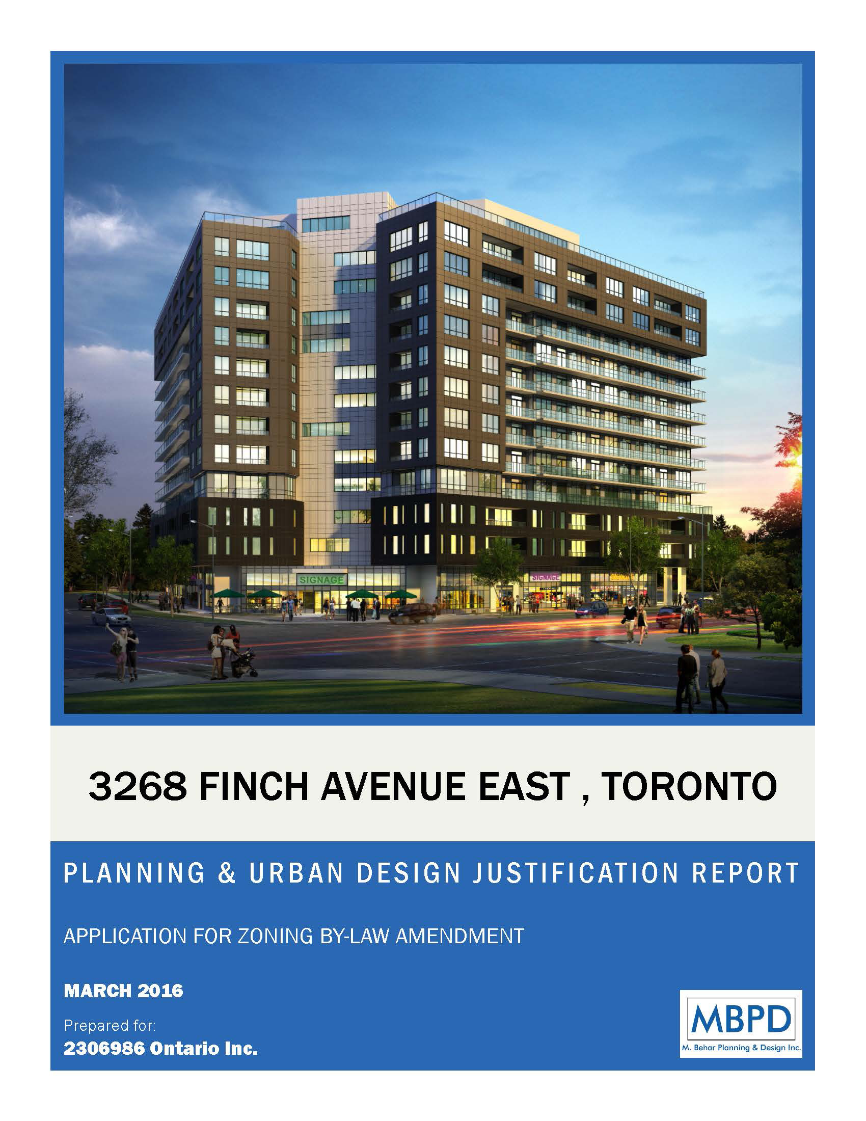 3268-Finch-Ave-Planning-Justification-UD-Rationale-FINAL-March-2016